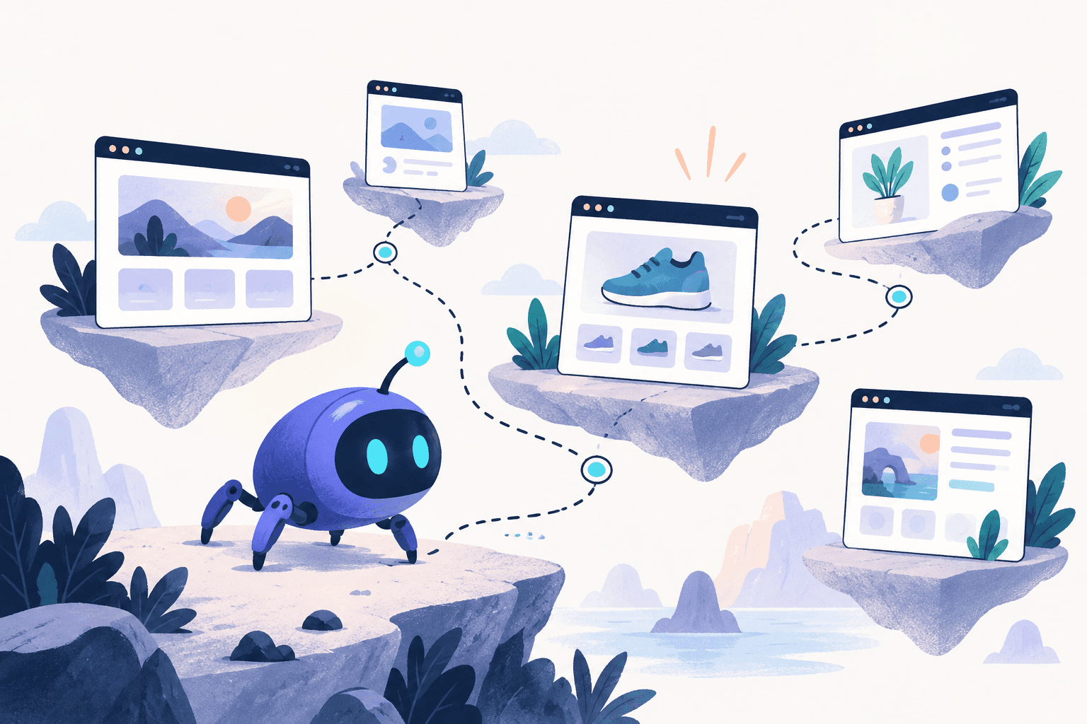 ReachPlane’s friendly crawler exploring the pages of a website